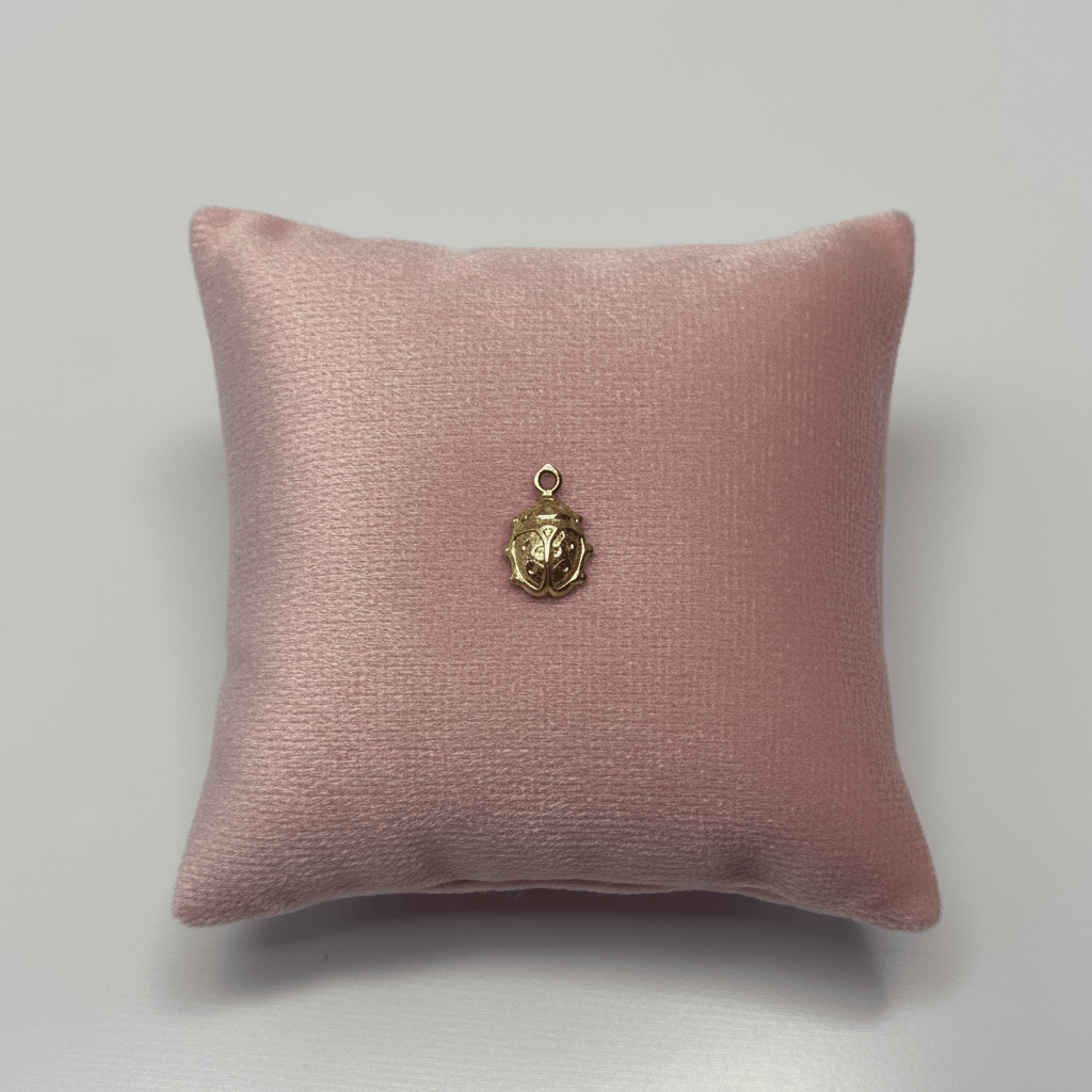 14k Dangle Lady Bug Charm