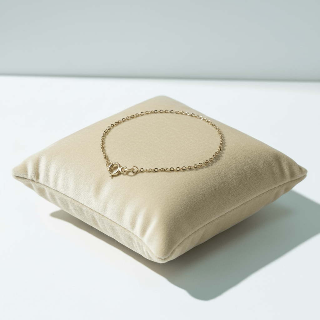 14k Diamond Cut Circle Baby Bracelet