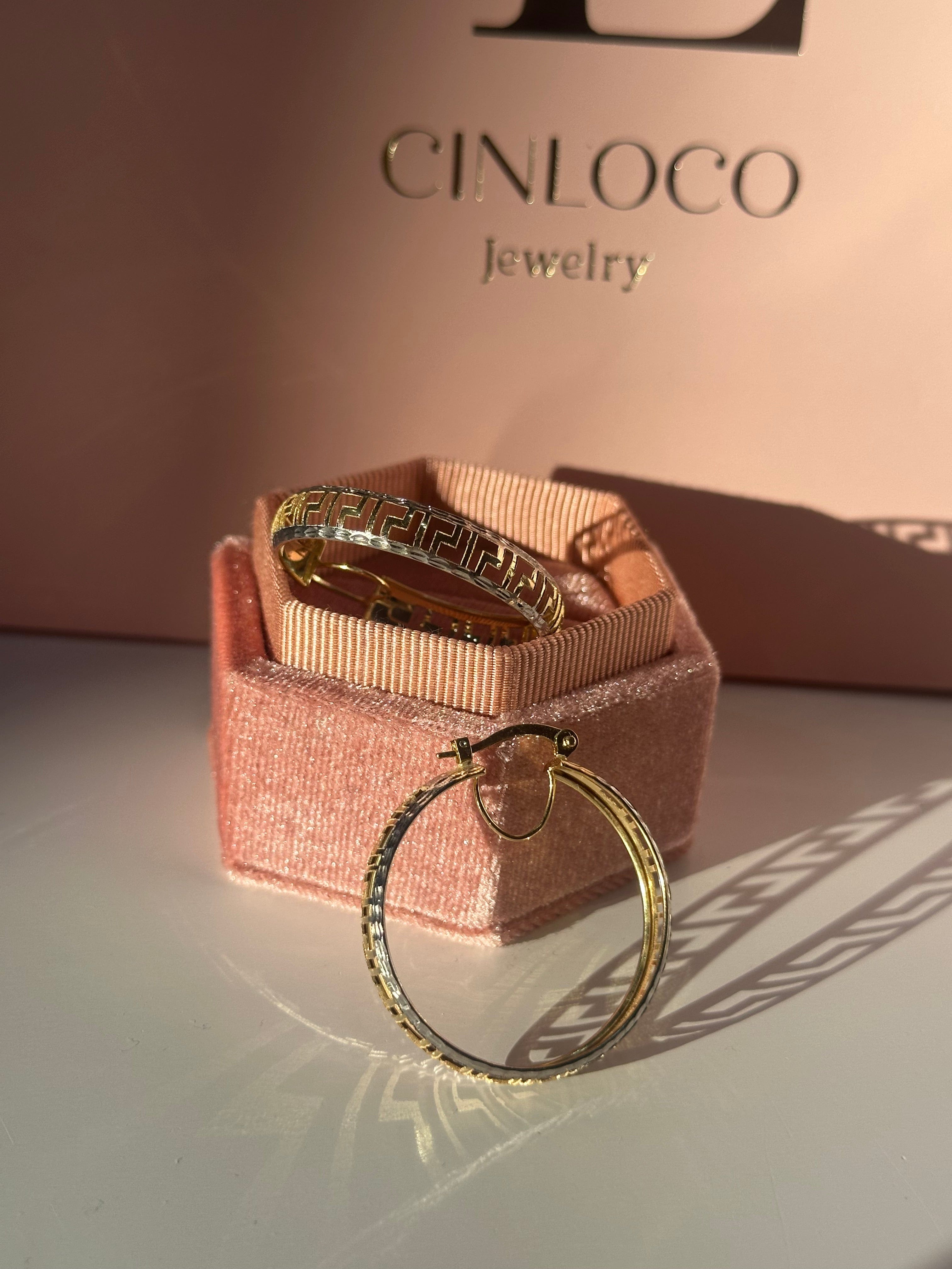 14k Fierce Hoops - CinloCo