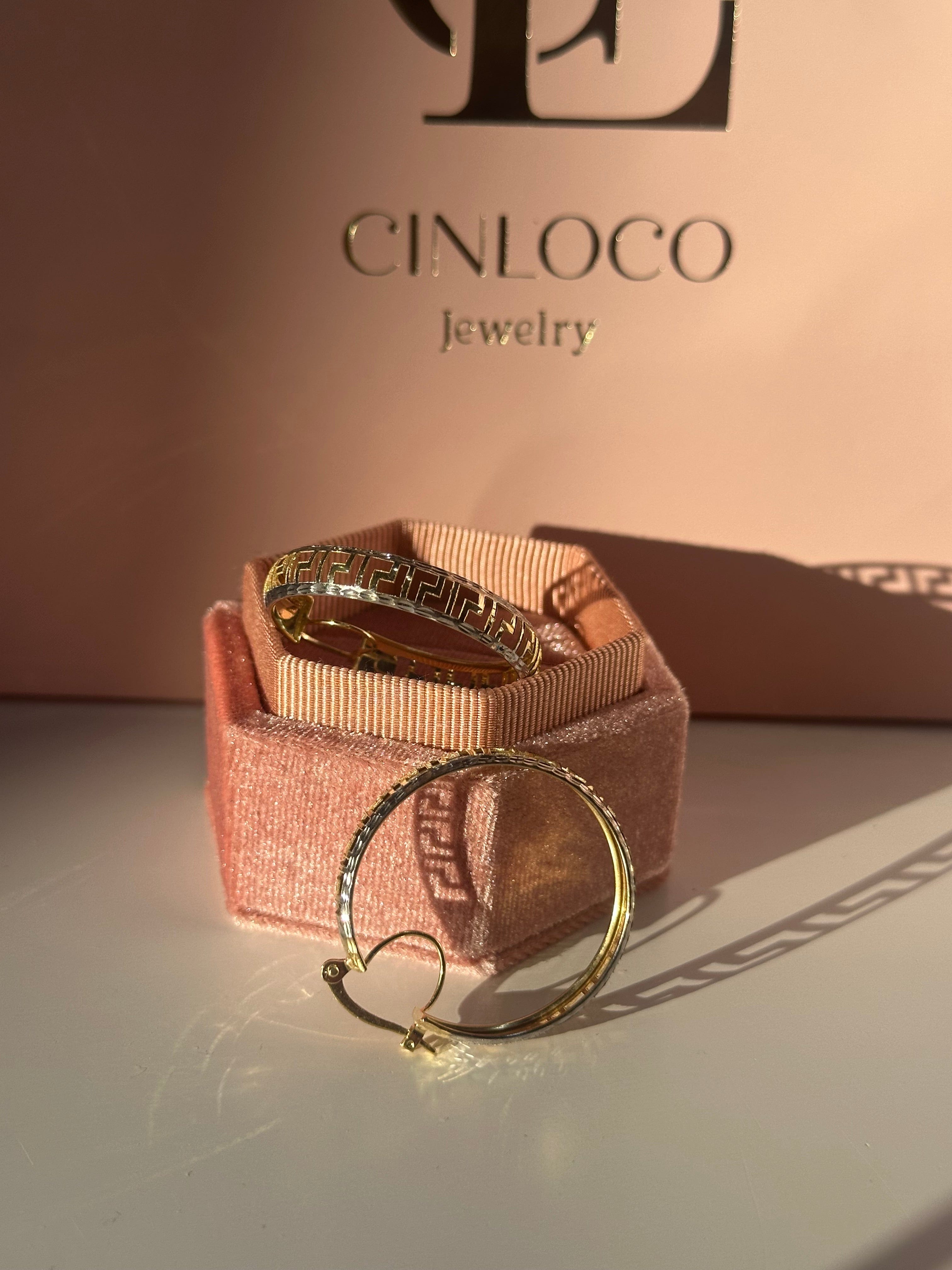 14k Fierce Hoops - CinloCo