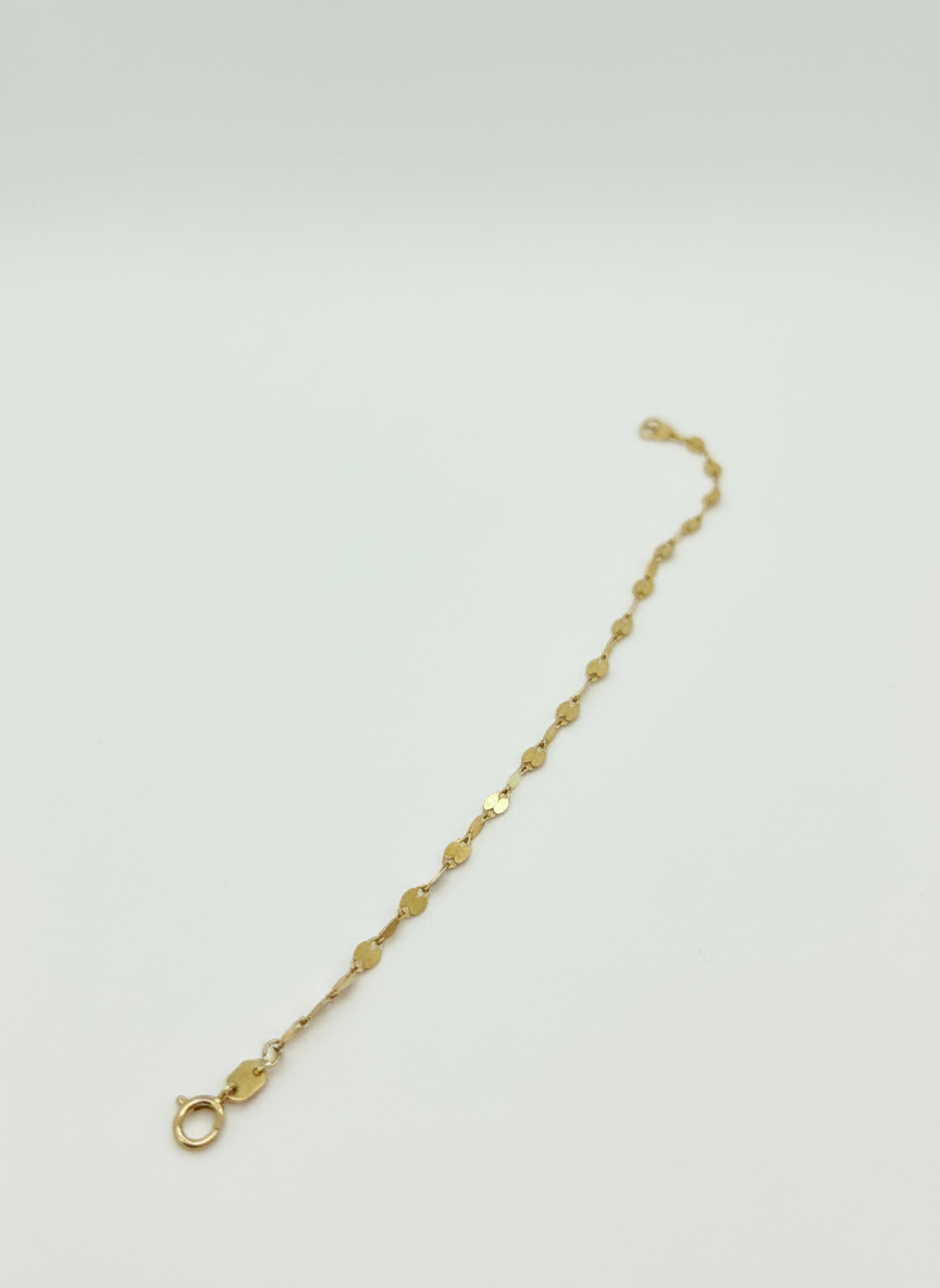 14k Glitter Baby Bracelet