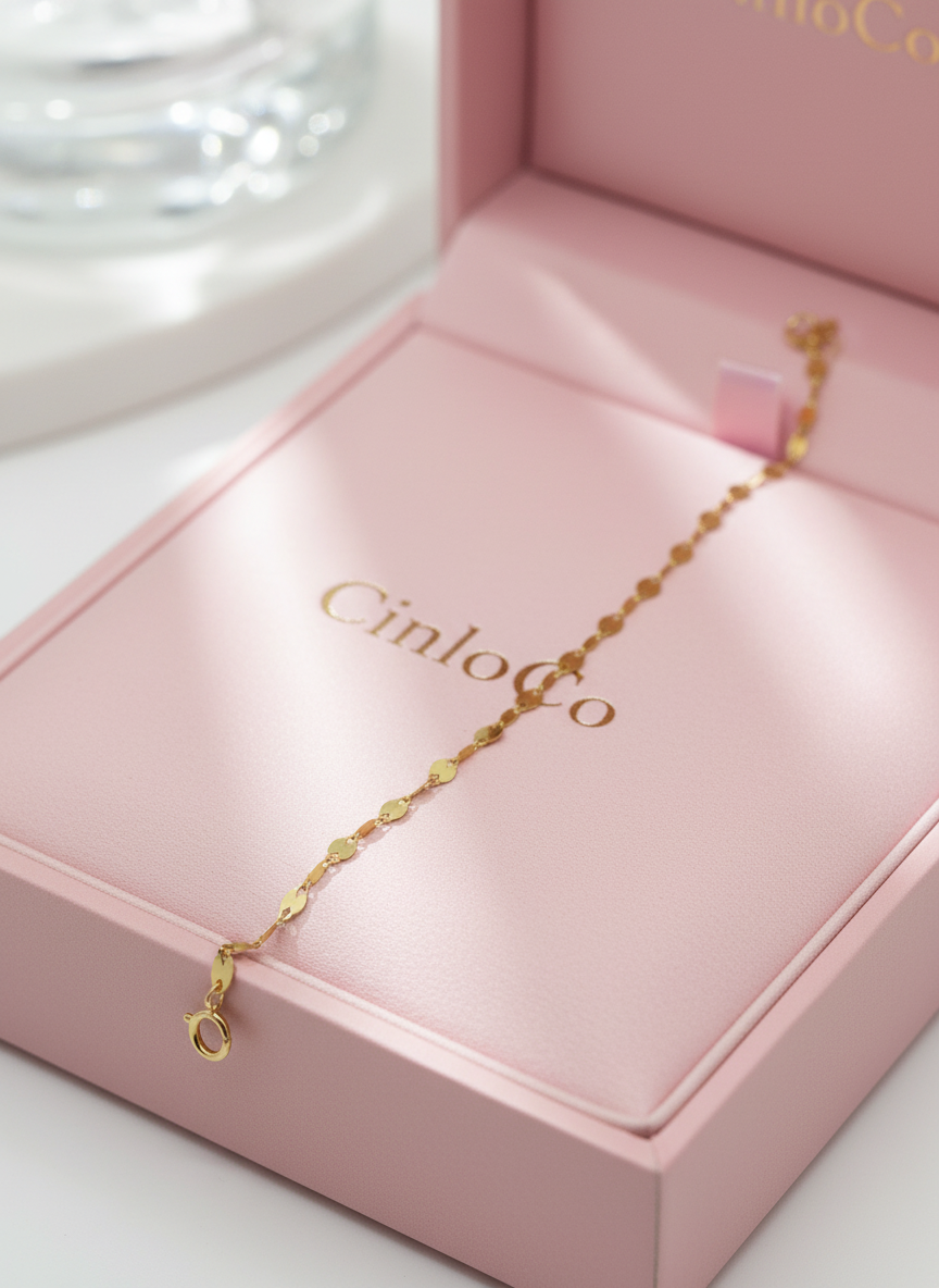 14k Glitter Baby Bracelet