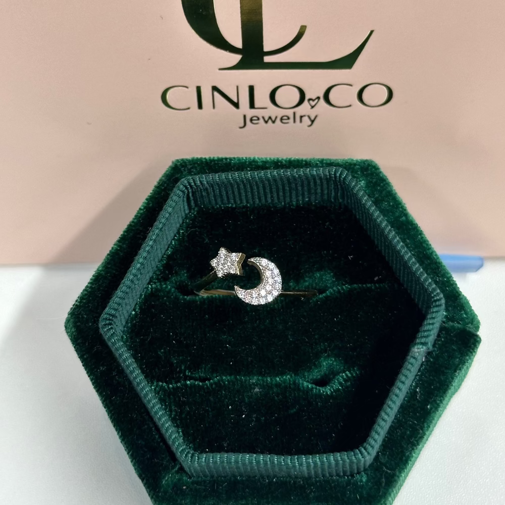 14k Lunar Ring - CinloCo