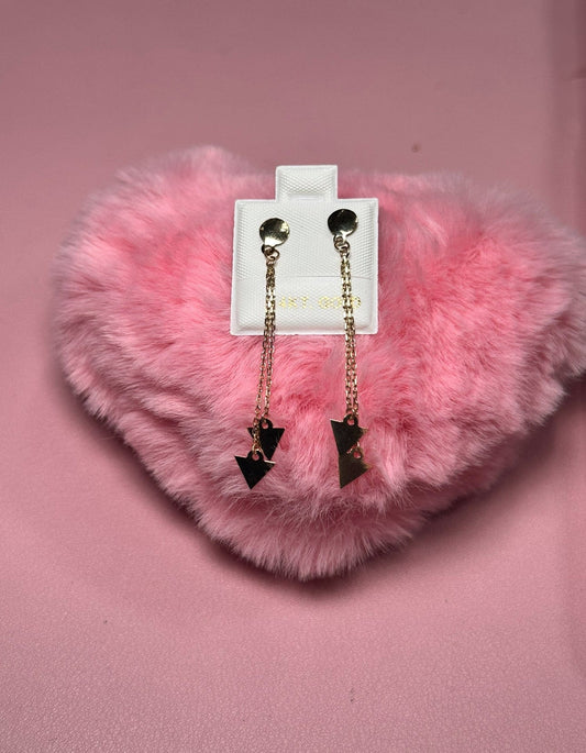 14k Solid Gold Tassel Earrings - CinloCo