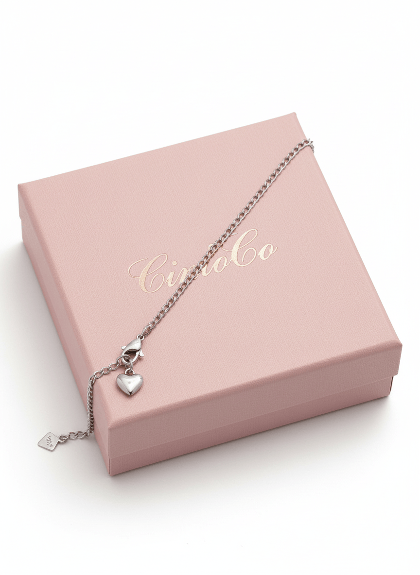 14k White Gold Cuban Baby Bracelet