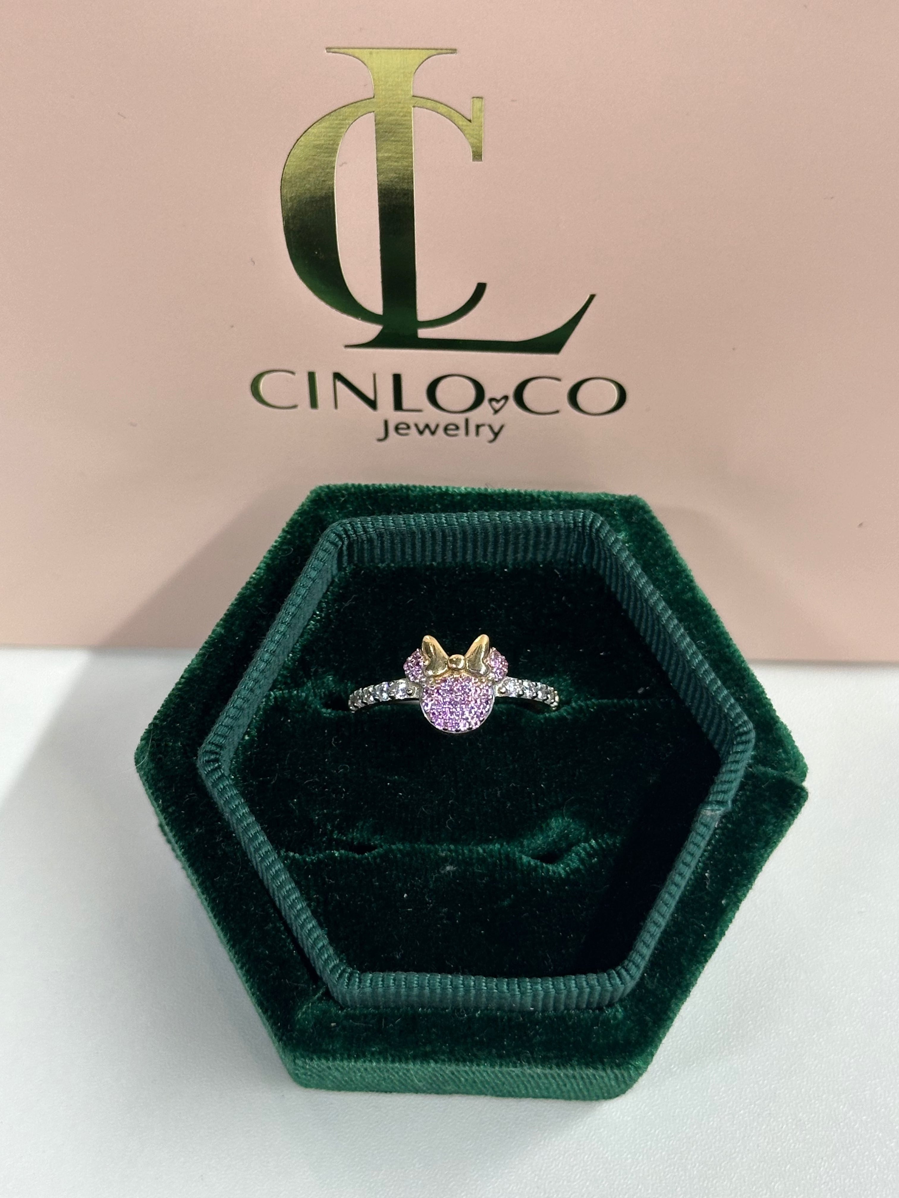 14k Darling Mouse Ring - CinloCo