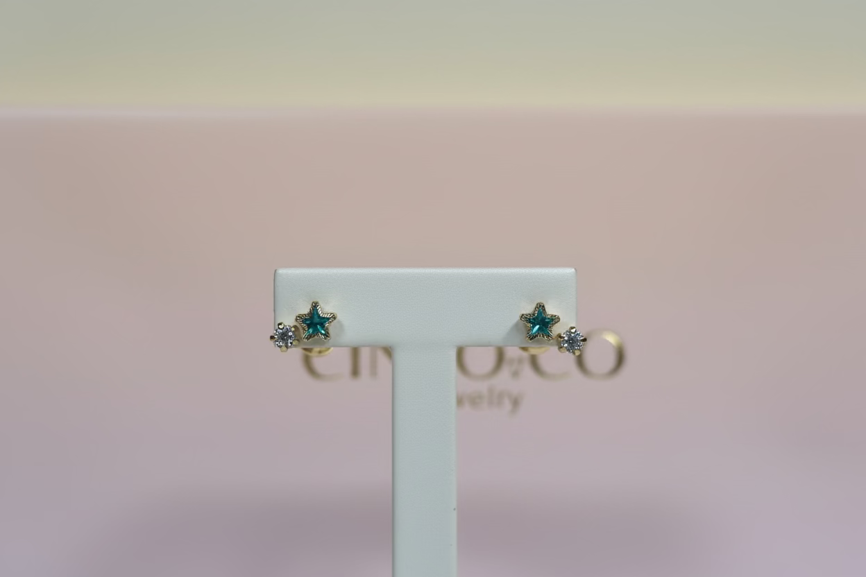 14k Under the Stars Earrings - CinloCo