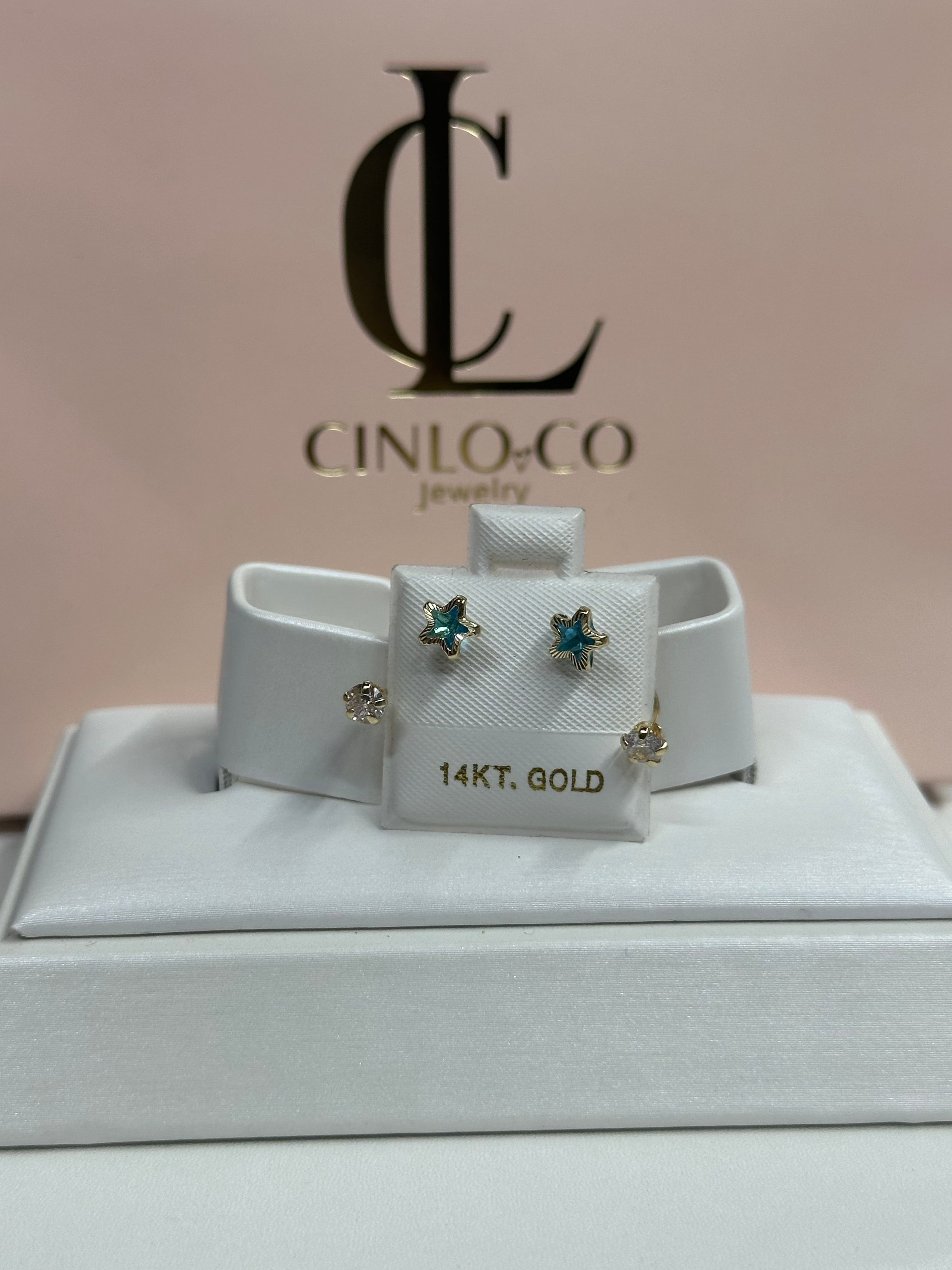 14k Under the Stars Earrings - CinloCo