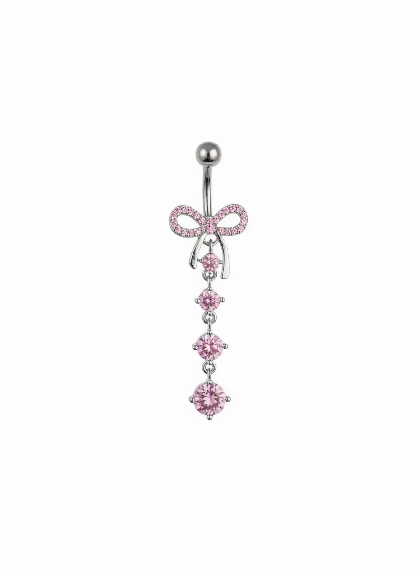 Bow Drip Belly Ring