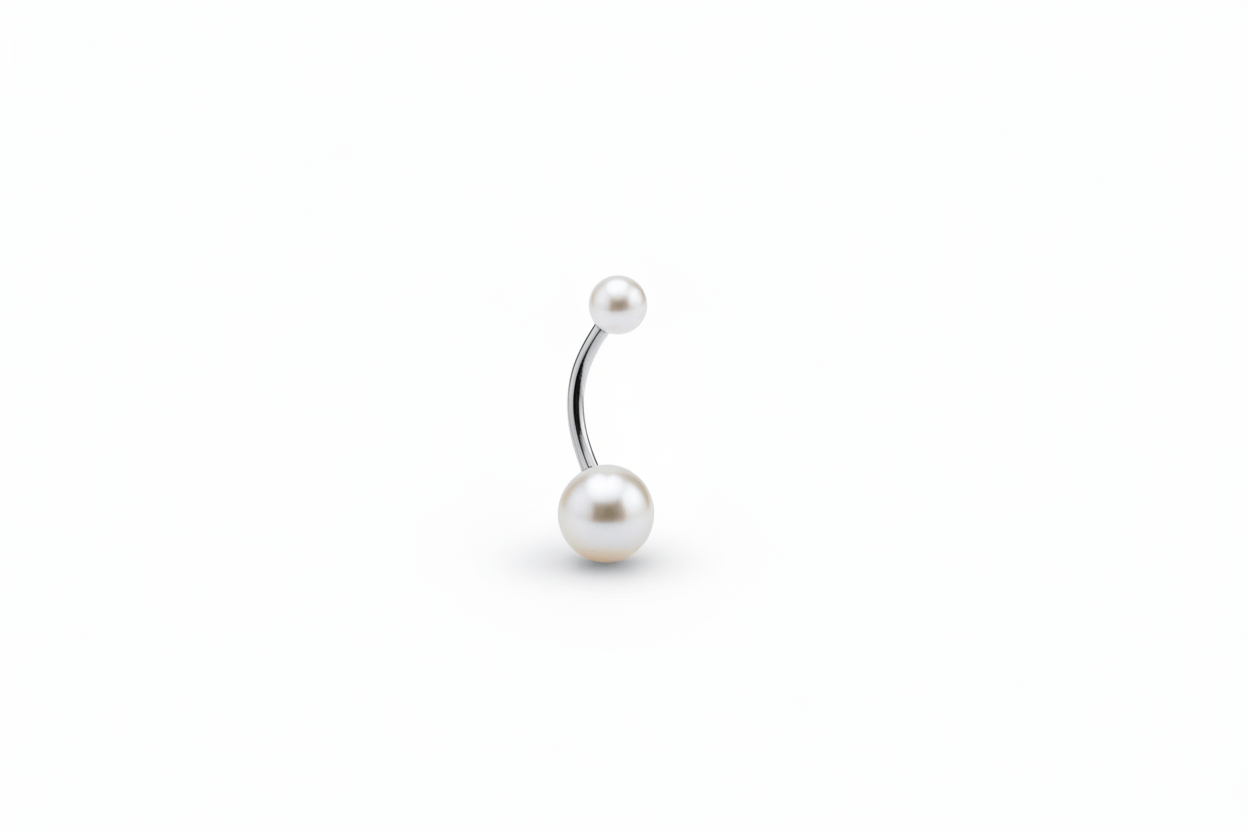Pearl Belly Ring - CinloCo