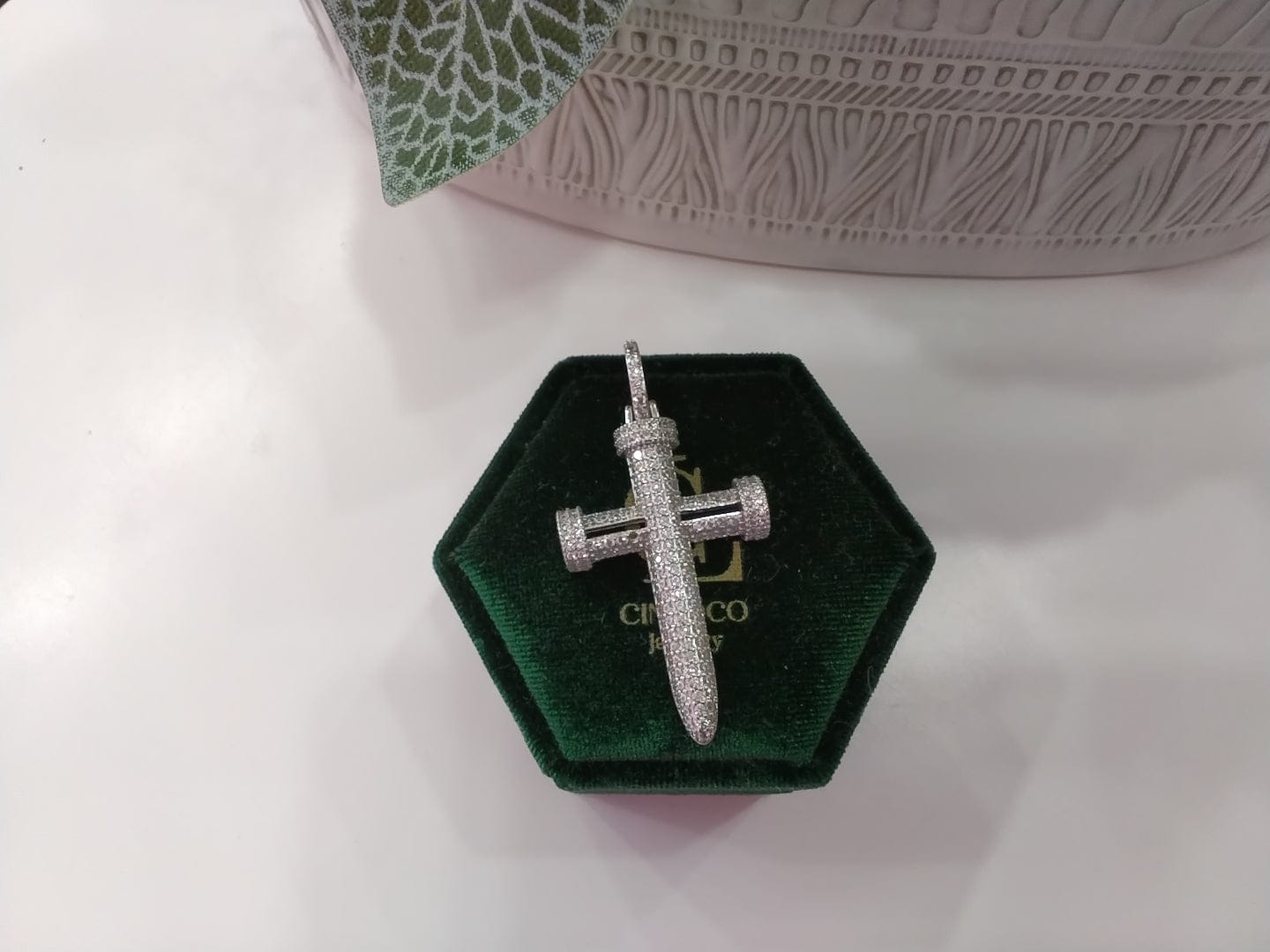 Bling Sword Cross Pendant - CinloCo