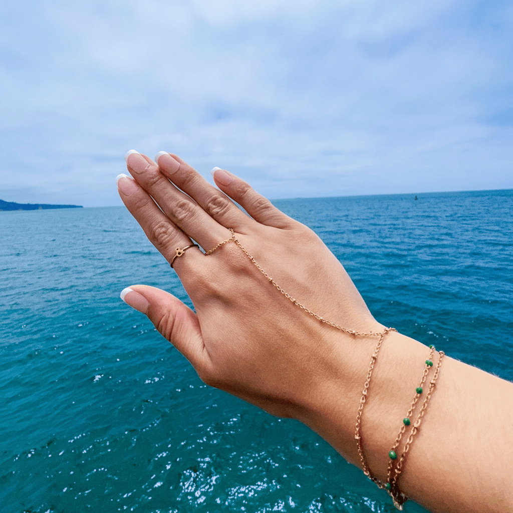 The Dainty- Gold Hand chain