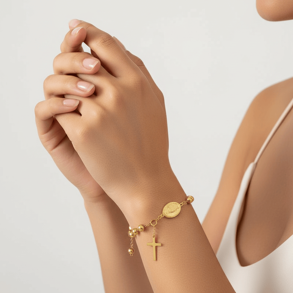 Vintage Rosary Bracelet