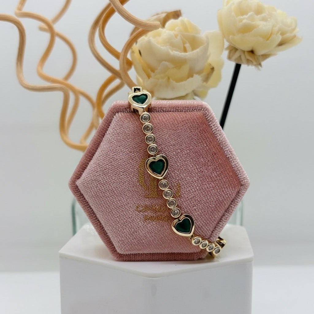 Heart Diamonds Bracelet