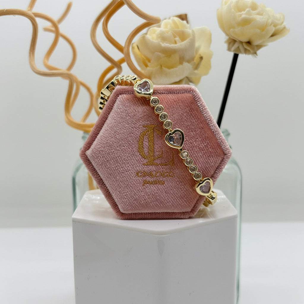Heart Diamonds Bracelet