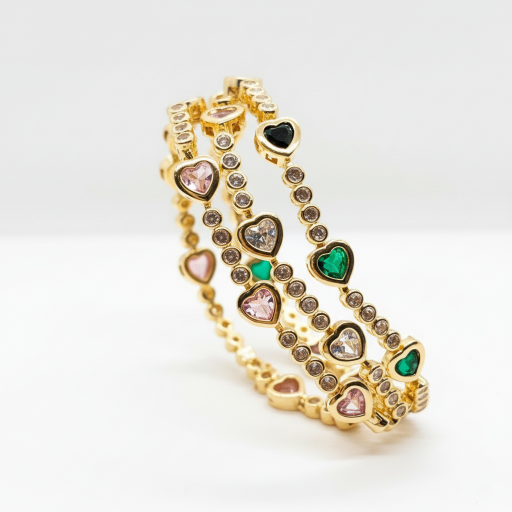 Heart Diamonds Bracelet