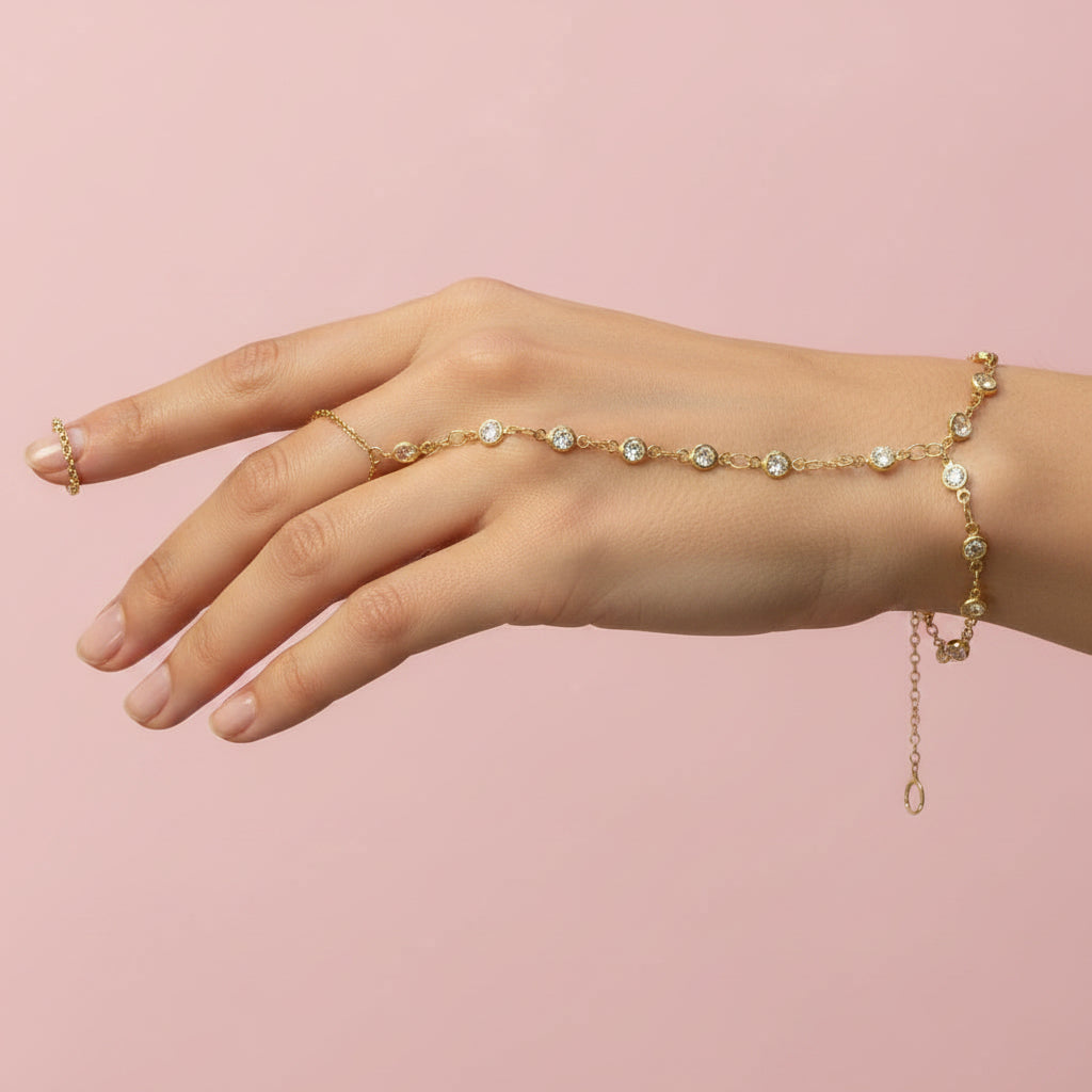 Crystal Bead Handchain - CinloCo