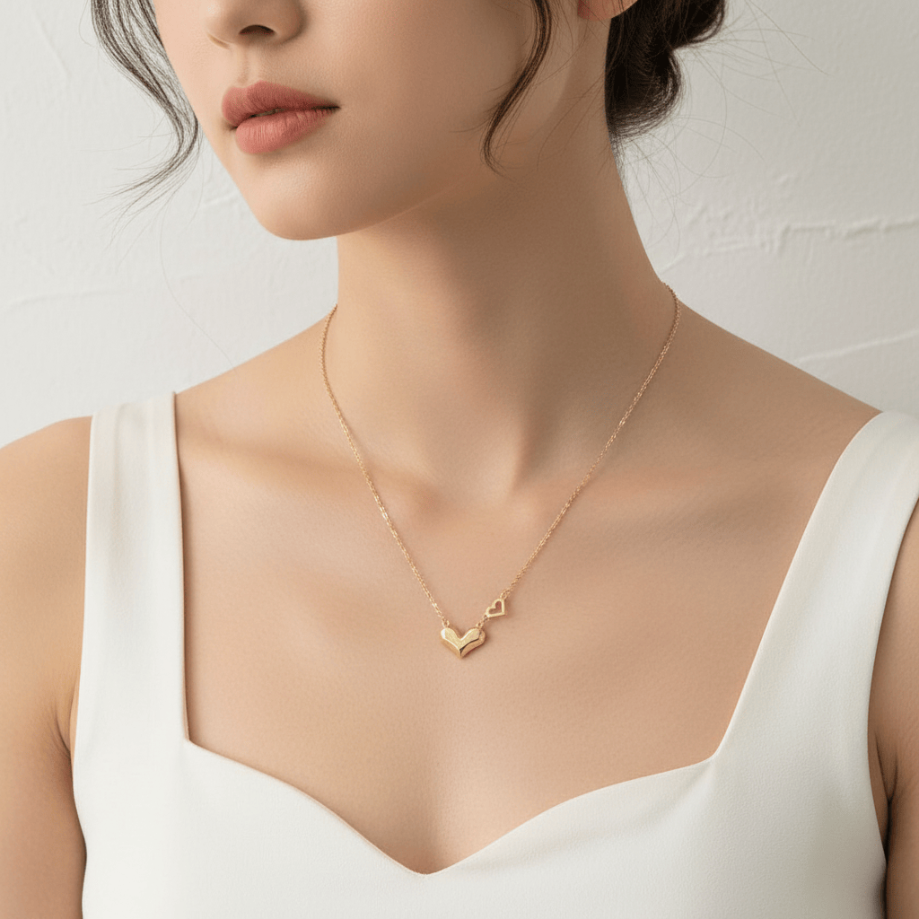 Double Heart Necklace