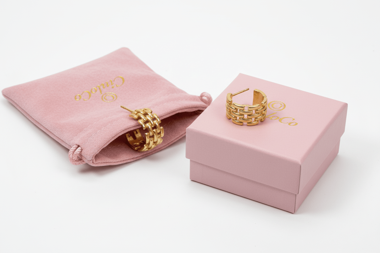 Chain Chunky Gold Hoops