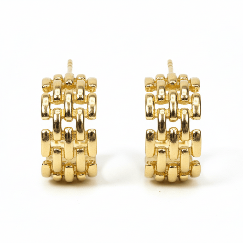 Chain Chunky Gold Hoops