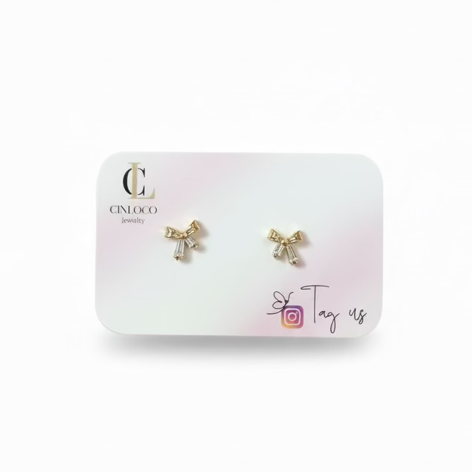 Dainty Bow Earrings