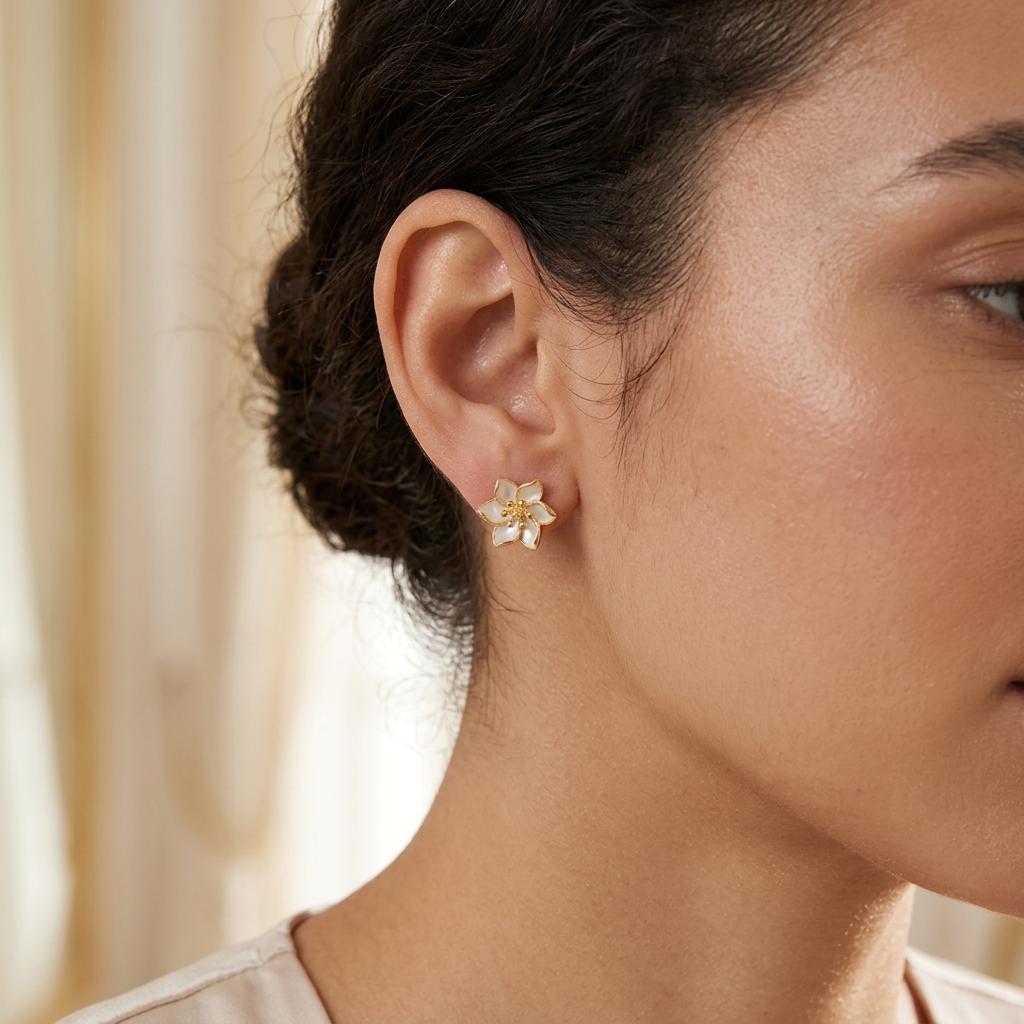 Flower Sterling Silver Studs