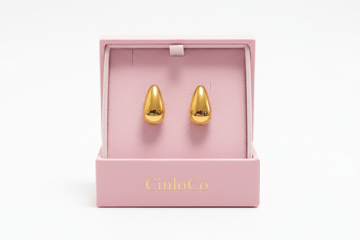 Rain Drop Studs - CinloCo