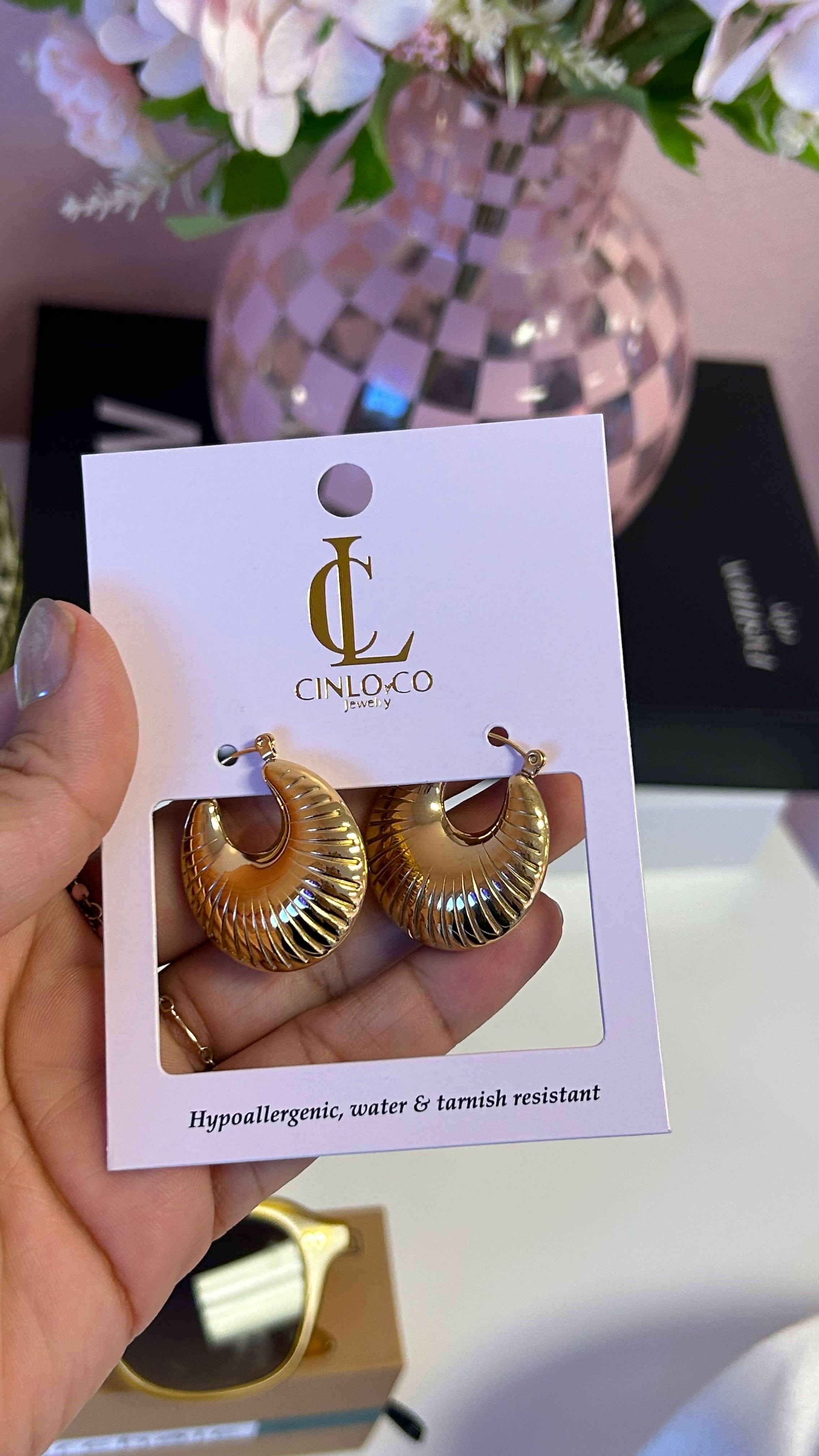 Croissant Hoop Earrings