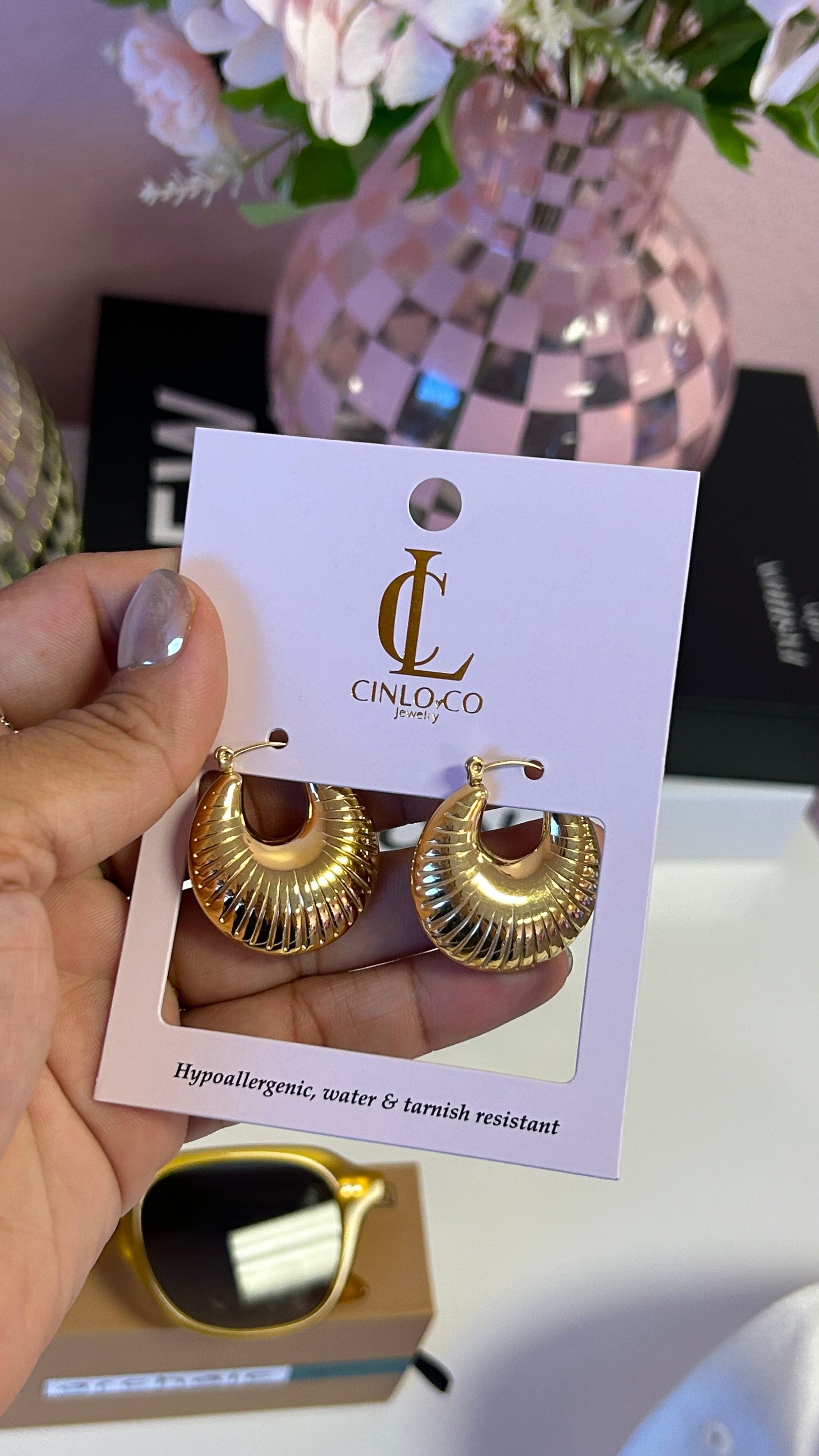 Croissant Hoop Earrings