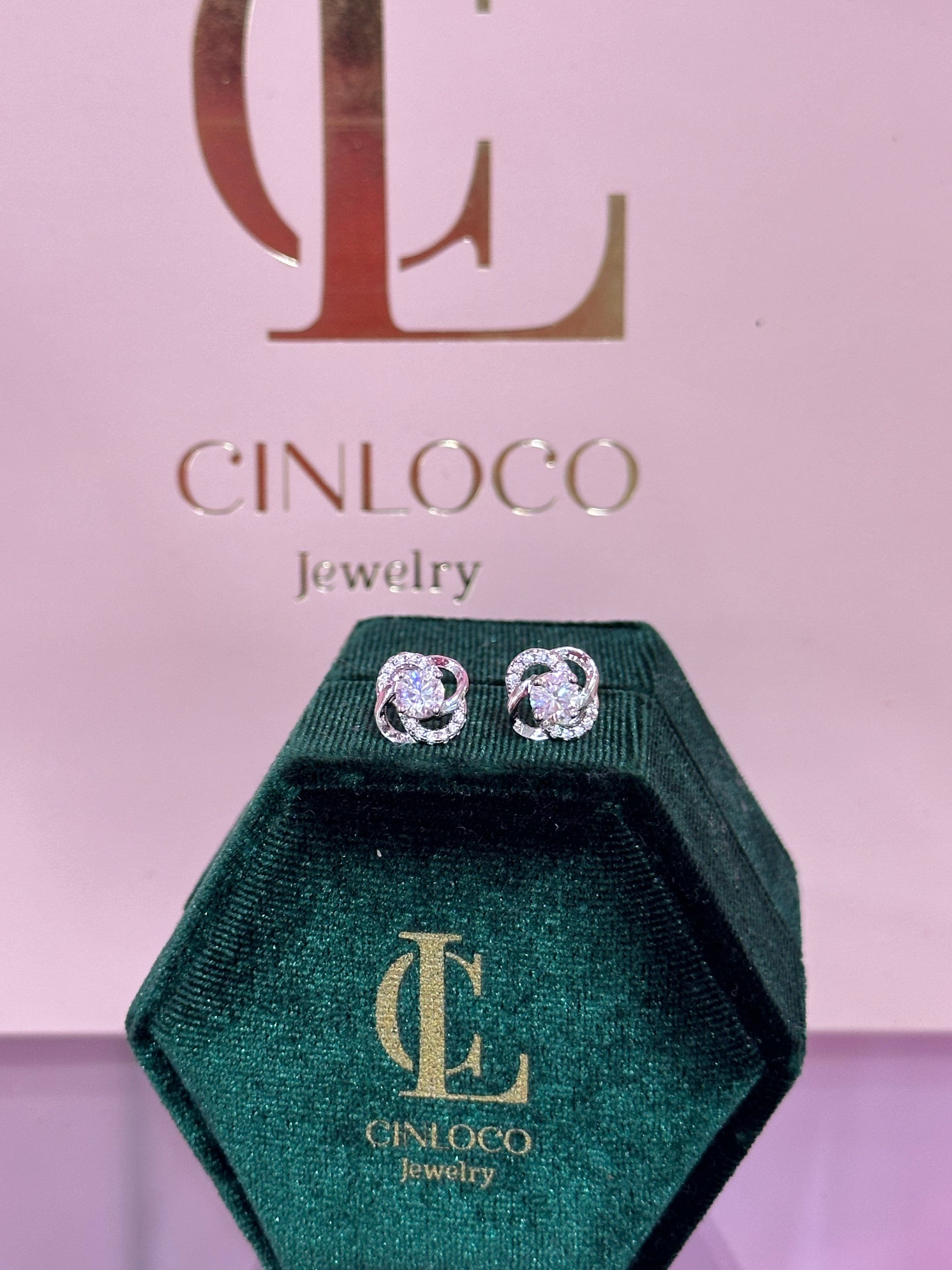 Eternal Clover Moissanite Studs