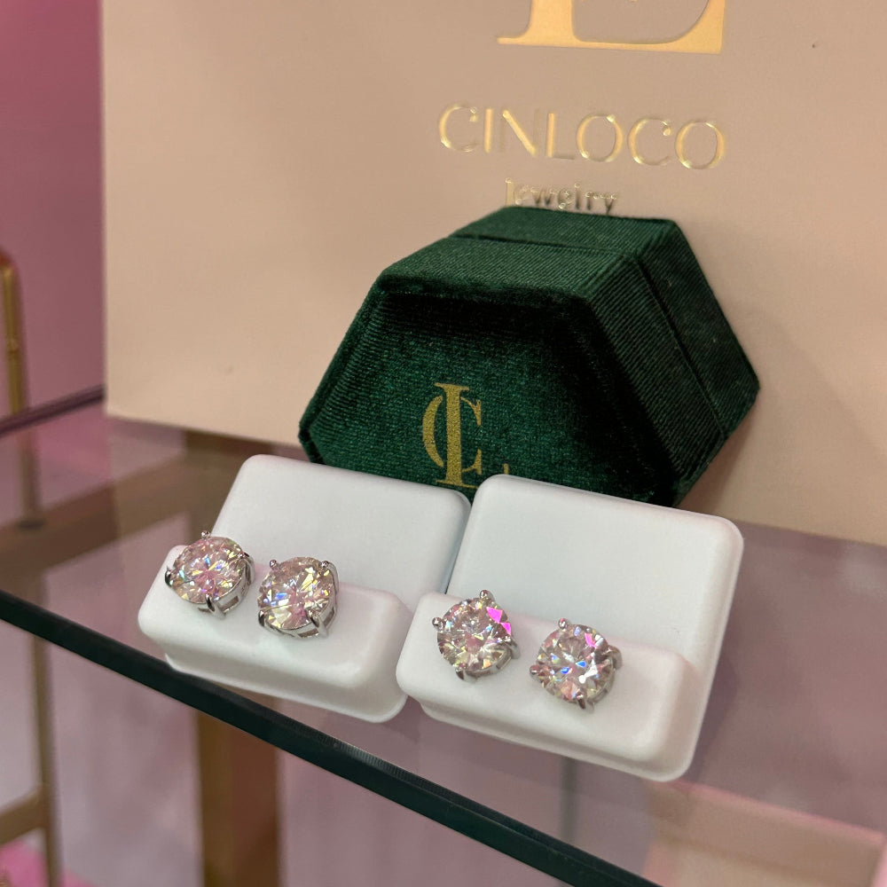 Shine Baby Moissanite Earrings