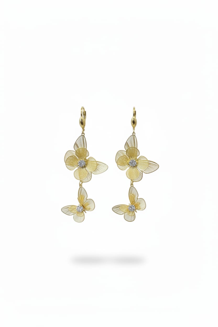 Goldie Butterfly Drop Earrings