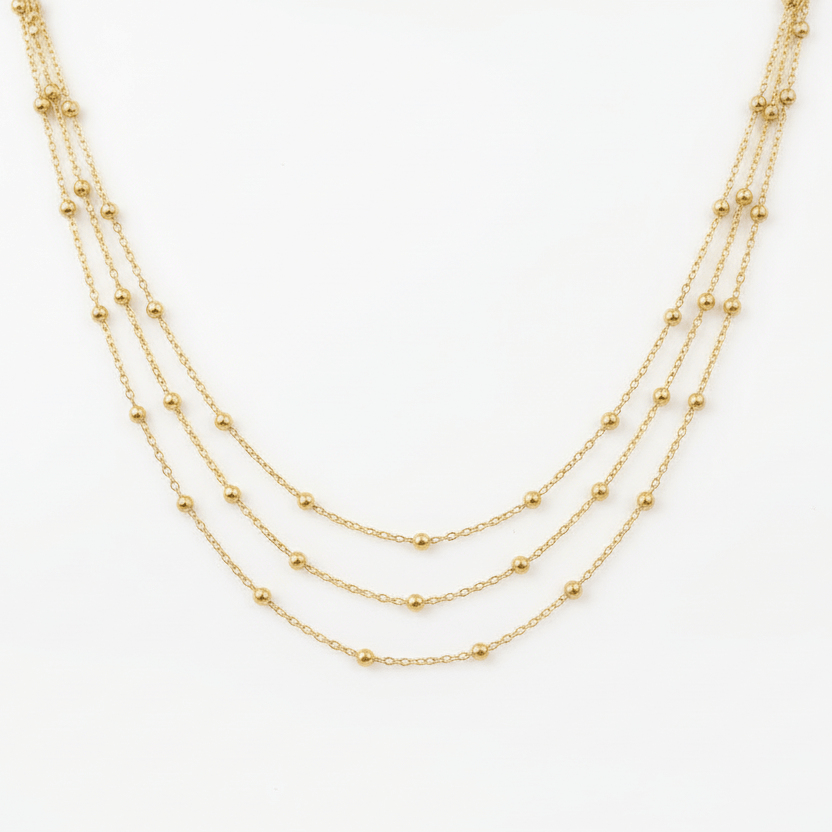María Triple Stack Necklace