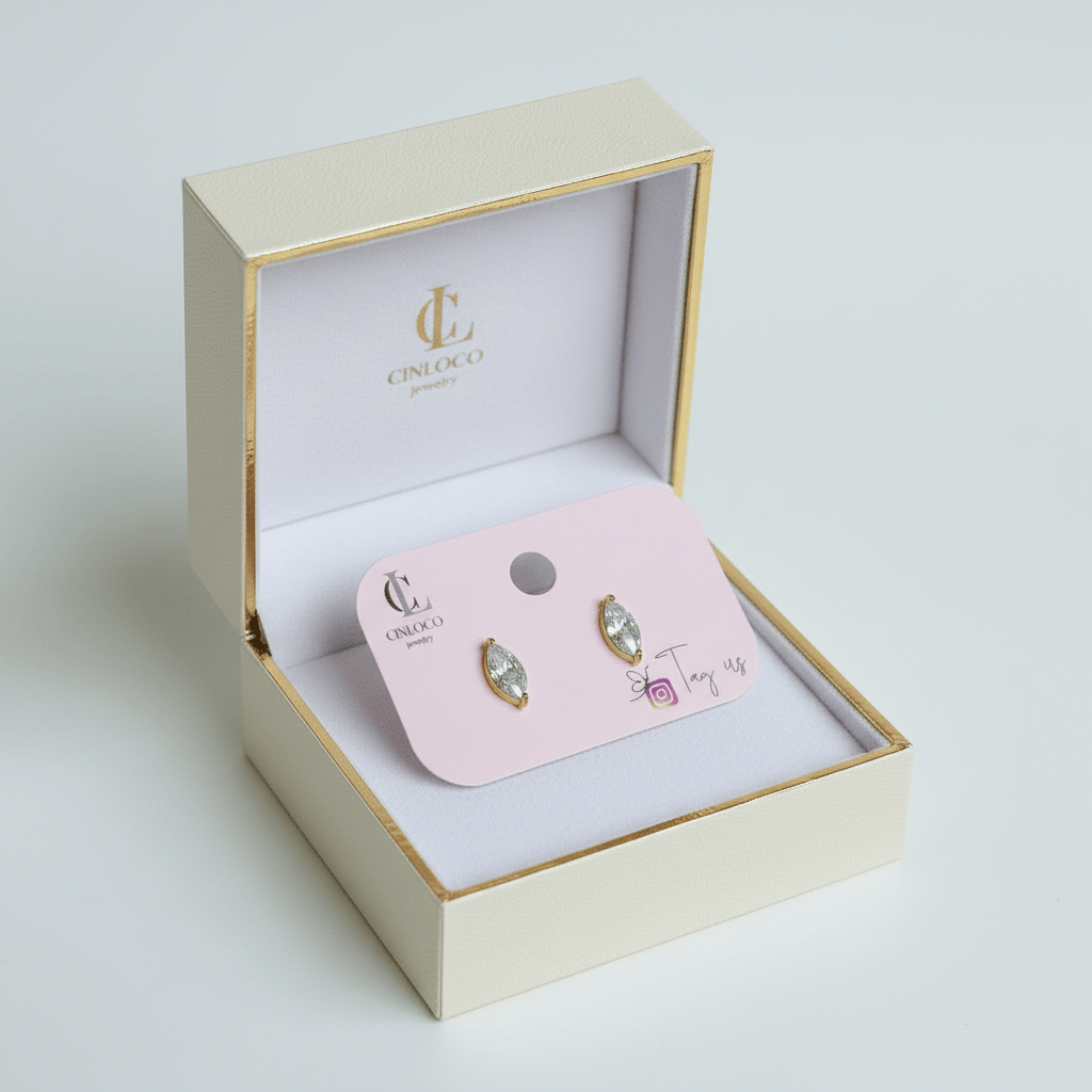 Marquise Stud Earrings