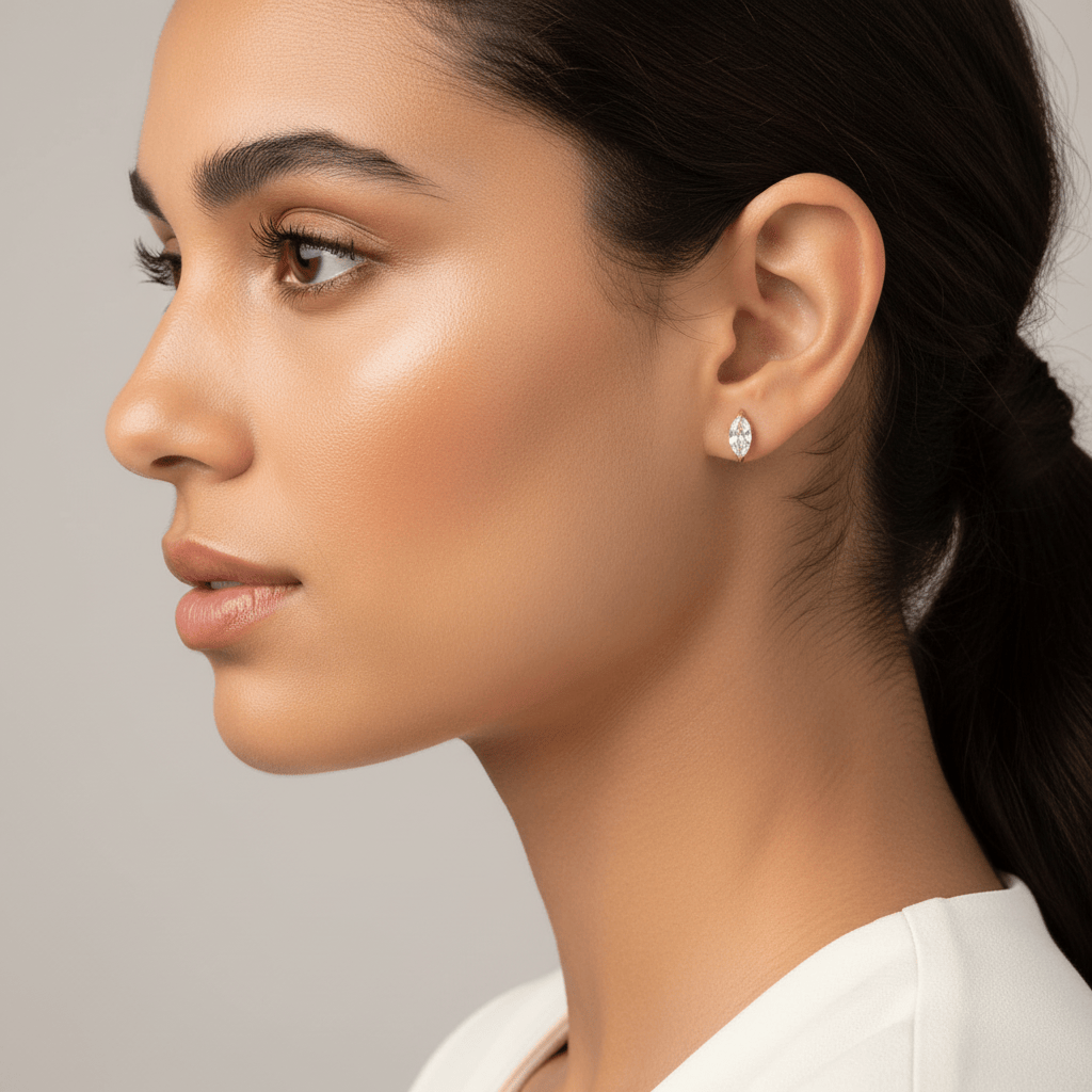 Marquise Stud Earrings