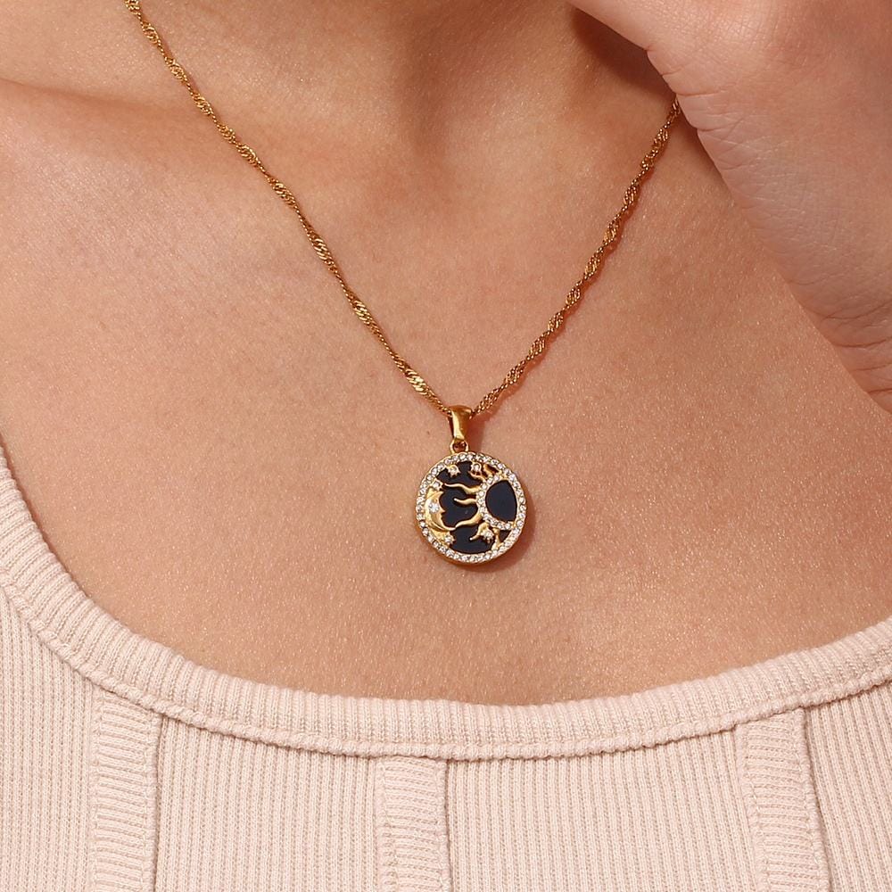 Buy Sun Necklace, Celestial Jewelry, Sun Pendant Necklace, Gold Necklace,  Moon Necklace, Birthday Gifts for Her, Necklaces for Women, Gifts Online in  India - Etsy