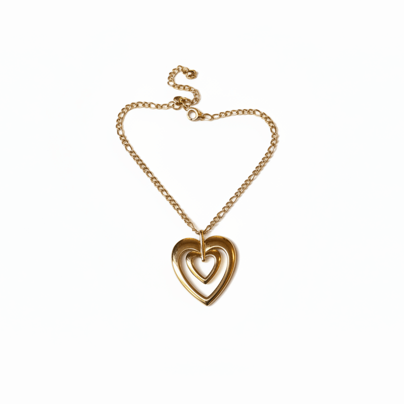 Blank Space Heart Necklace
