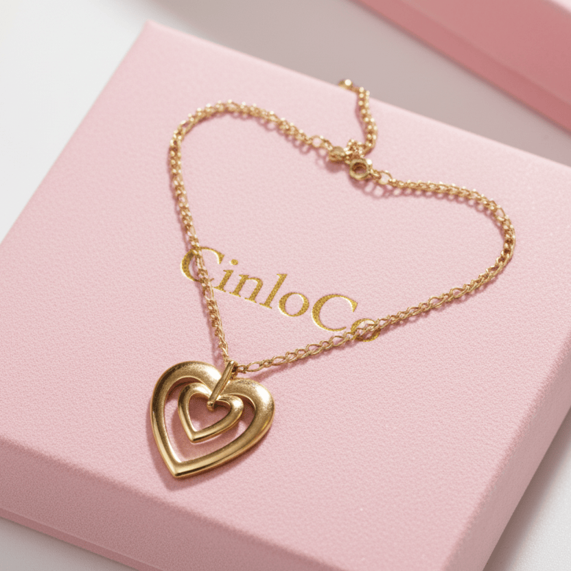 Blank Space Heart Necklace