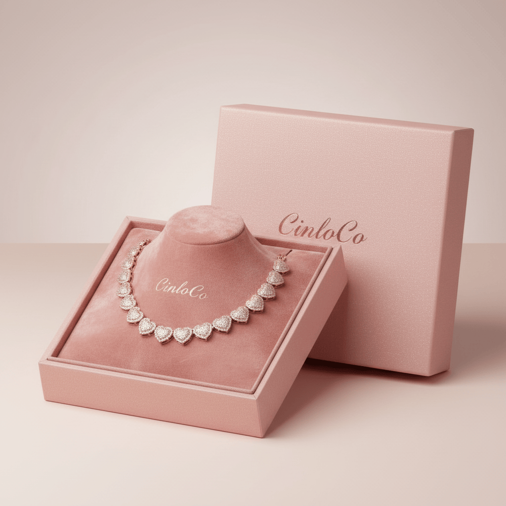 Bling of Love Rose Gold Necklace