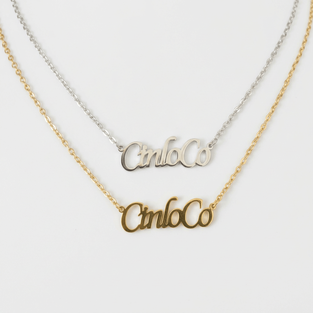 Customizable Classic Script Name Necklace