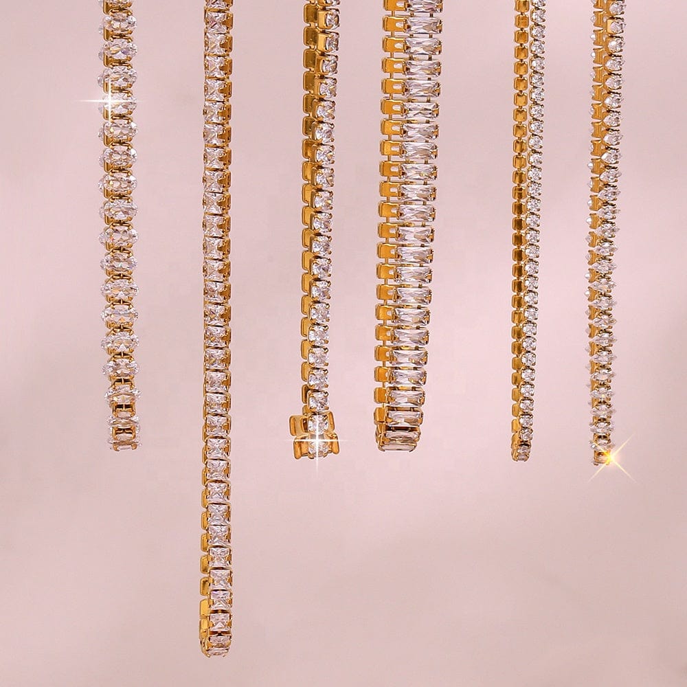 Jen Gold Tennis Necklace