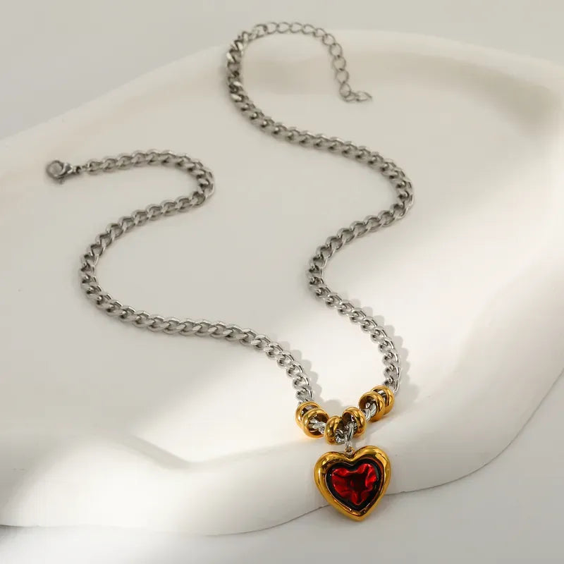 Queen of Hearts Mix Metal Necklace