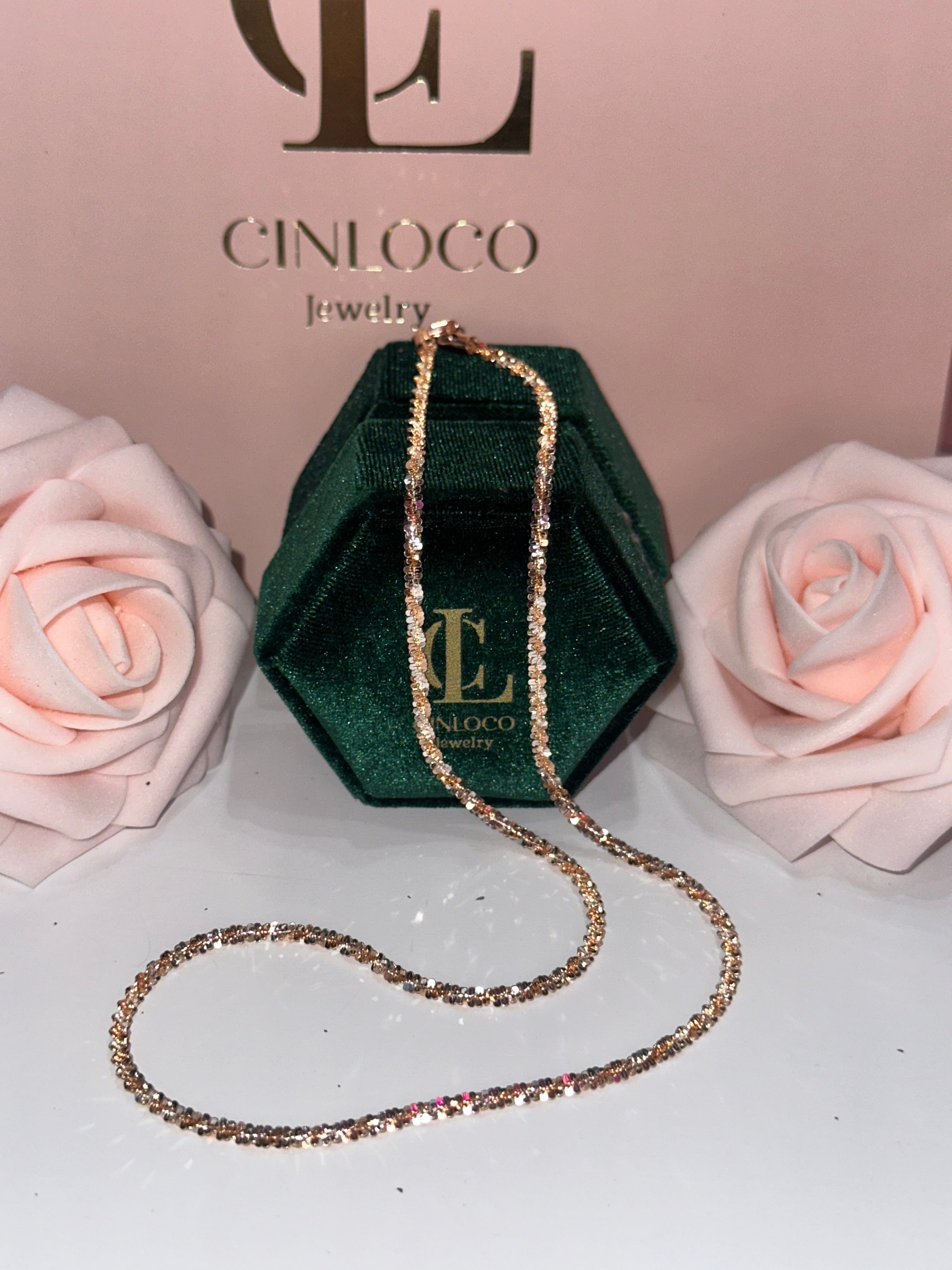 Pink Glitter Chain