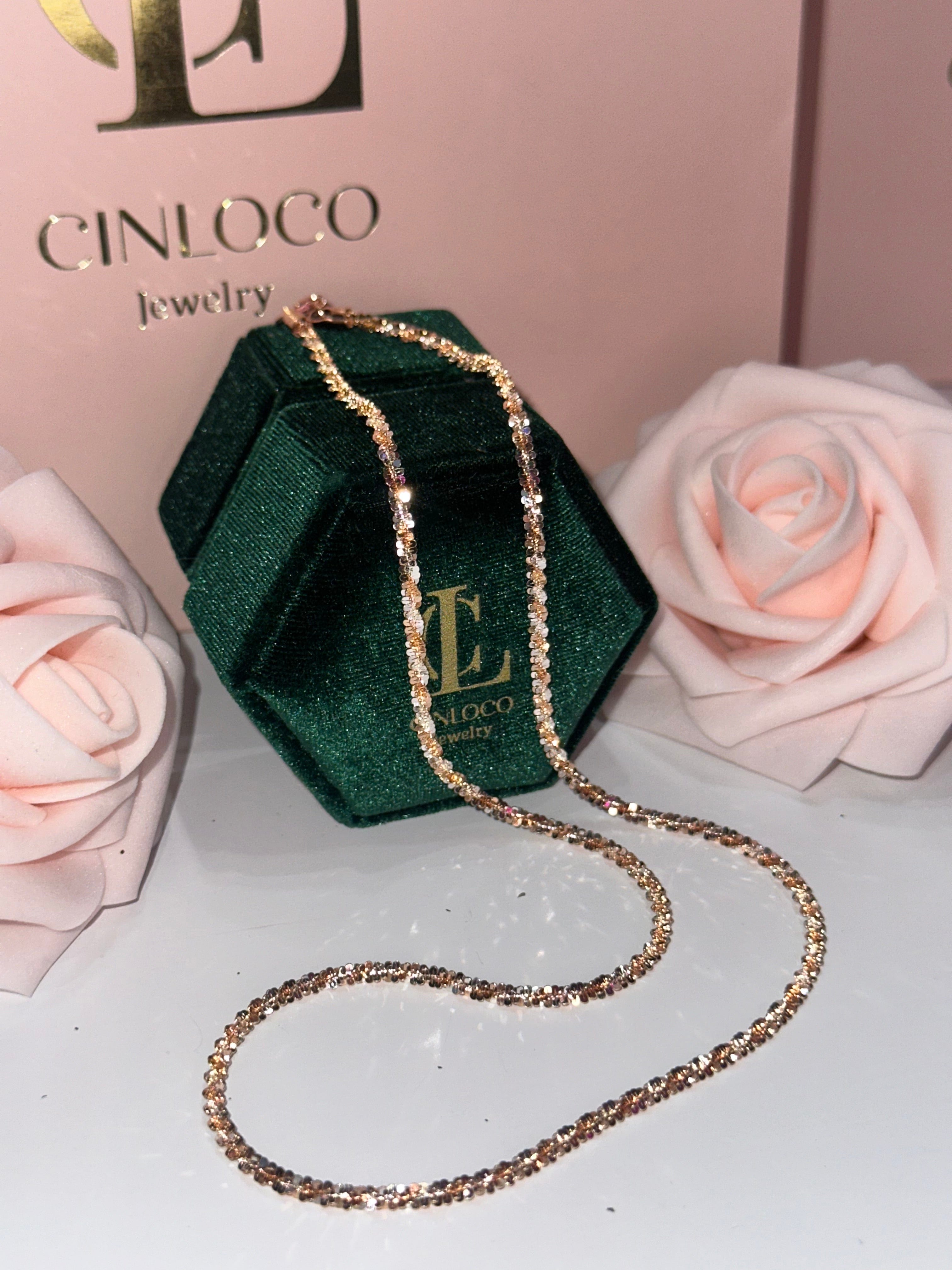 Pink Glitter Chain
