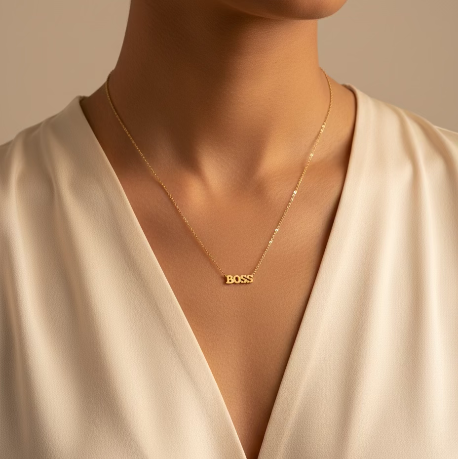 Boss Letter Necklace - CinloCo