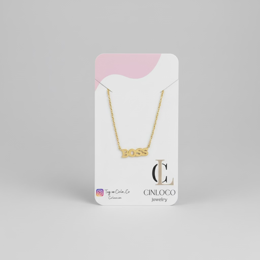 Boss Letter Necklace - CinloCo