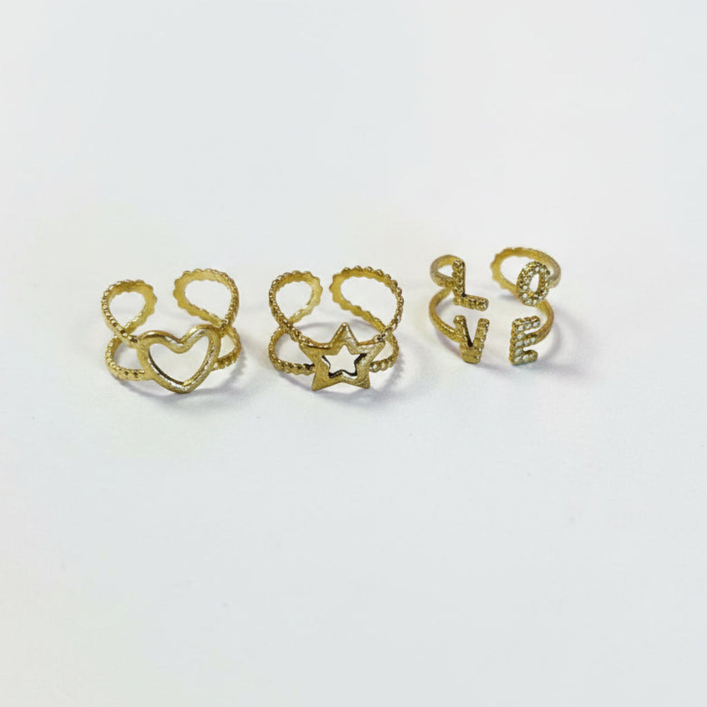 Open Outline Rings - CinloCo