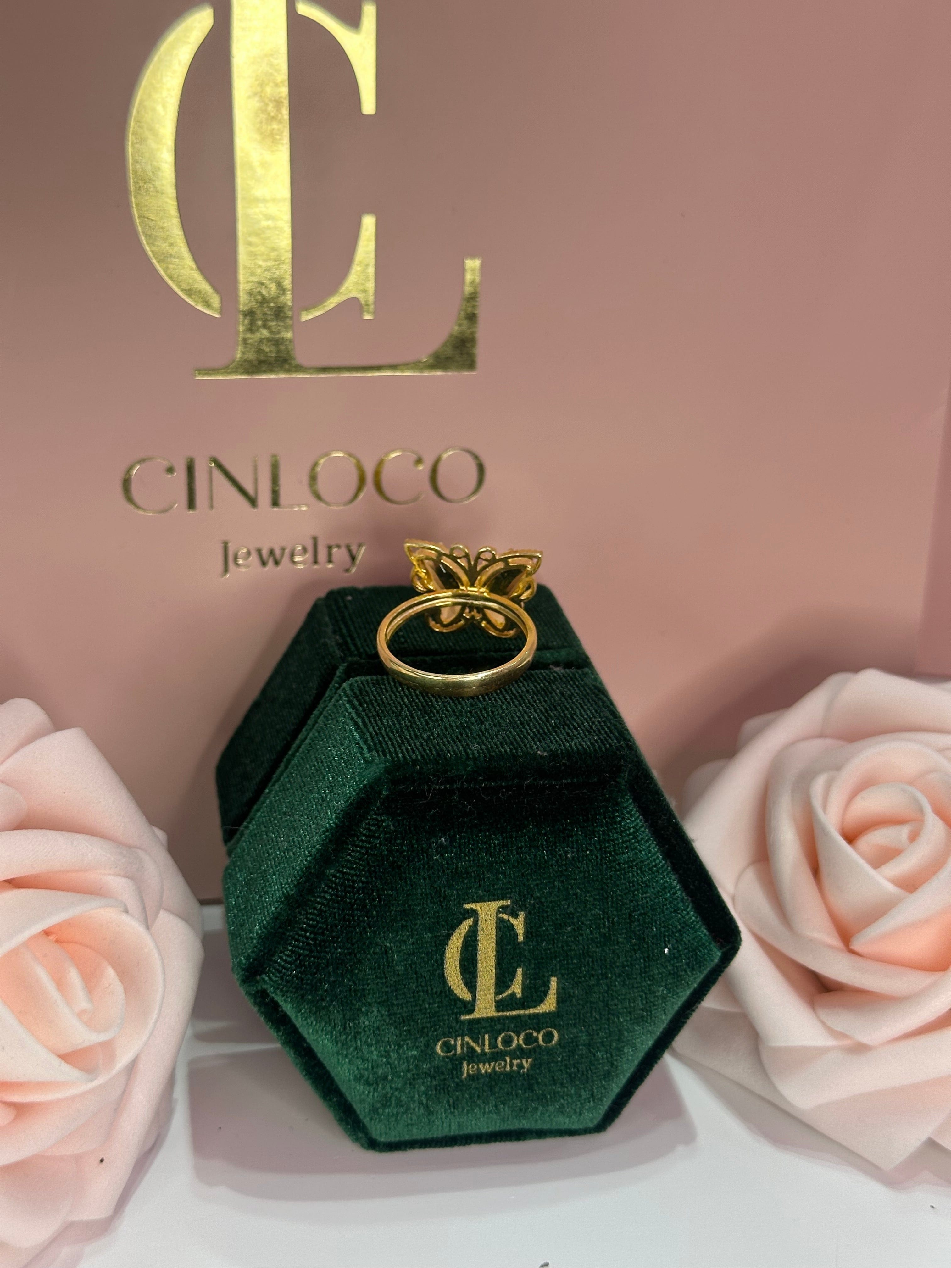 Golden Flutter Ring