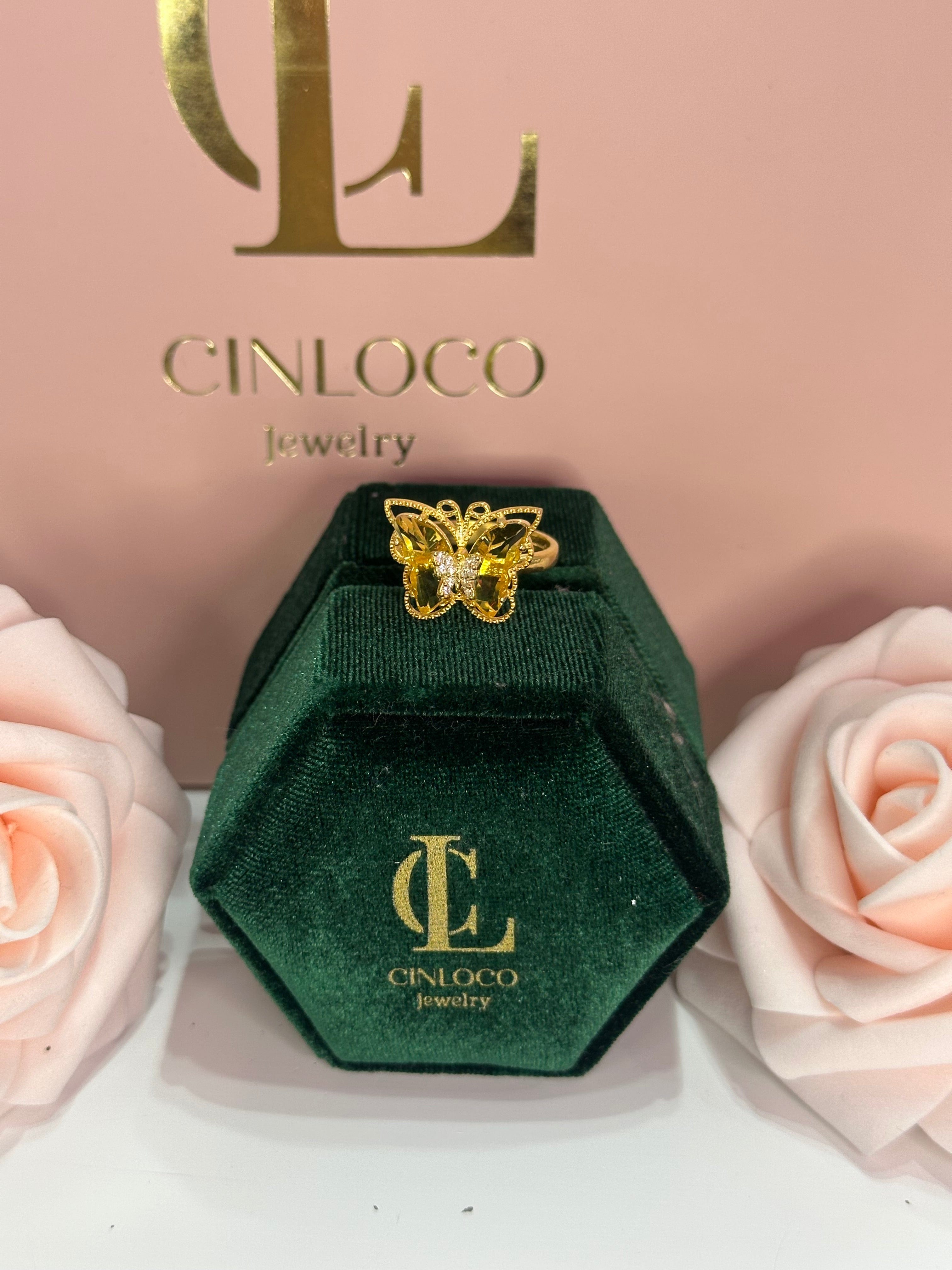 Golden Flutter Ring