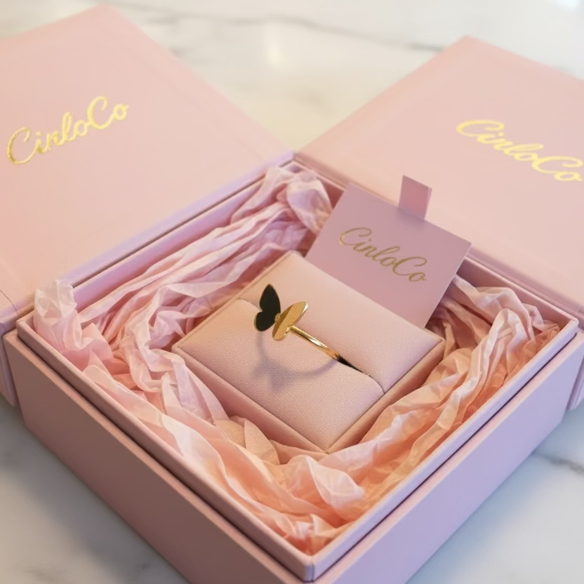 Golden Butterfly Ring - CinloCo